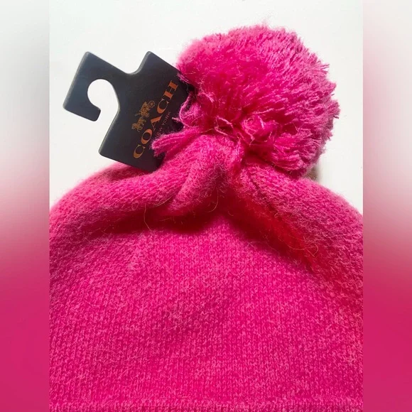 COACH Women's Color blocked Ombre Pom Pom Beanie (R$95) HAT ONLY - Picture 6 of 6